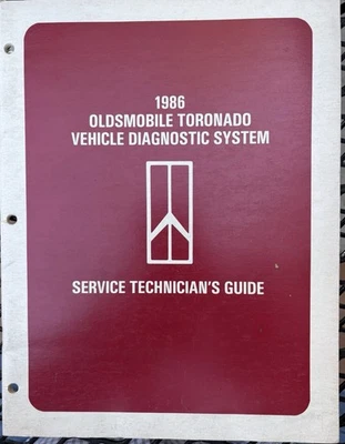 Oldsmobile Toronado 1986 sistema de diagnóstico de vehículos guía de técnicos de servicio en muy buena condición Foto 1 de 4