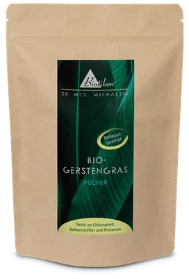 Bio Gerstengraspulver nach Dr. med. Michalzik ohne Zusatzstoffe - von BIOTIKON® - Bild 1 von 4
