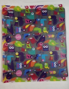 3 Ring Birds Binder 1.5" Owl Design Contains Color Separators, Journal/Notes - Picture 1 of 11