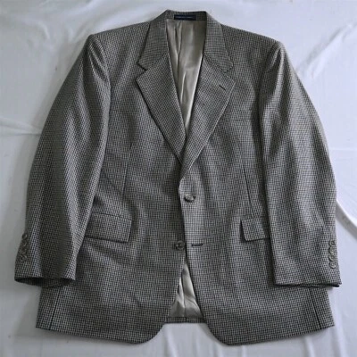 Blazer Traje Chaqueta Abrigo Roundtree Yorke 42R Espiga Seda Lana Para Hombre Foto 1 de 4