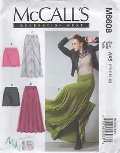 McCalls Sewing Pattern 6608 Skirt Yoke Long Godets Chevron Size 12 - 20 NEW - Picture 1 of 13