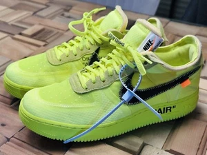 The 10: Nike x Off White Air Force 1 Low Volt Yellow EU44.5 / AO4606700 - Bild 1 von 8