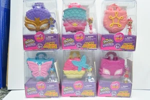 Shopkins Lil' Secrets Locket Party Popups Miniature Figure lot of 6 pcs - Picture 1 of 7