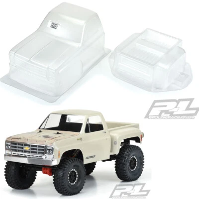 NEW Pro-Line 1978 Chevy K-10 Clear Body Cab & Bed : Axial SCX10 / Ascender - Image 1 of 4