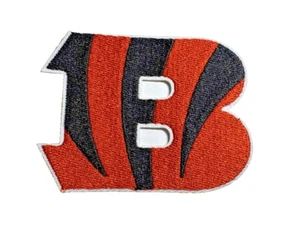 Parche bordado de hierro/coser con logotipo del equipo de fútbol americano Cincinnati Bengals de 3 pulgadas - Imagen 1 de 3