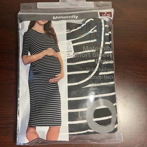 Time and Tru Umstandskleid Größe S halb tailliert Kurzarm Neu - Bild 1 von 3