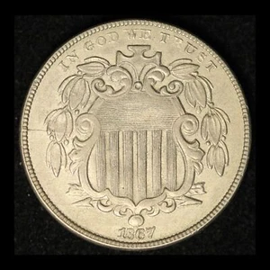 1867 5c Shield Nickel No Rays - Free Shipping USA - Picture 1 of 3
