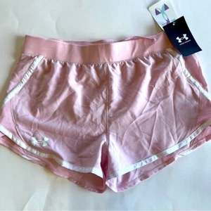 Under Armour Girls Large Fly By Shorts Light Pink - Picture 1 of 6