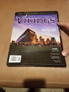 Official 2016 Minnesota Vikings Yearbook..Quarterback Inaugural Season US Bank - Picture 1 of 2