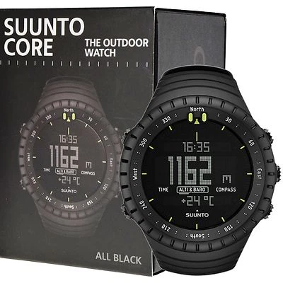 Suunto Core All Black Outdoor Watch with Altimeter Barometer Compass SS014279010 - Image 1 of 4