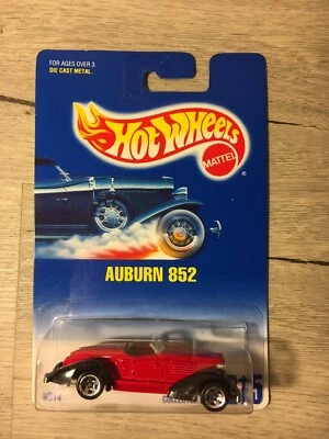 *MOC* Mattel Hot Wheels Blue Card 1991 Auburn 852 Collector No. 214 Foto 1 de 4