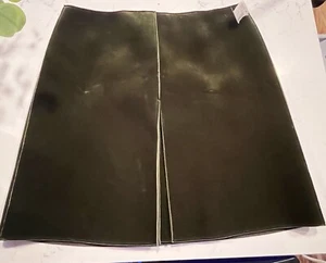 Emporio Armani, Women's Brand New Armani Emporio Green Velvet A Line Skirt 48 - Picture 1 of 8