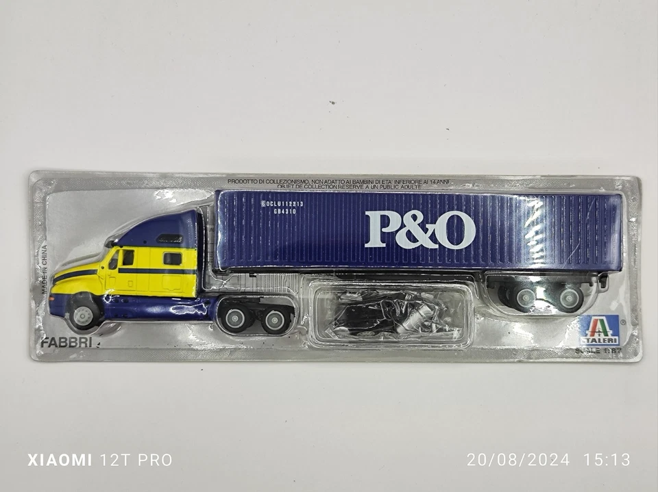 Kenworth T2000 - portacontainer "P&O" - 1:87 Italeri C19 - Immagine 1 di 1
