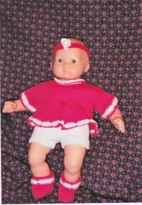 Maschine Strickmuster für Engel Top für 15" Baby Puppe - Bild 1 von 2