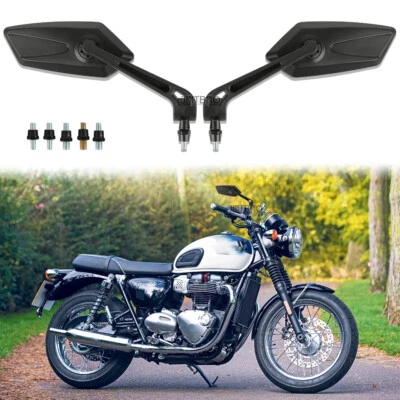 Motorcycle Rear Mirrors ABS For Triumph Bonneville T100 Street Triple Speed Twin - Image 1 of 4