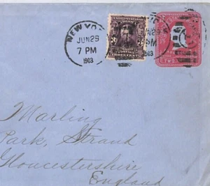 USA TRANSATLANTIC Cover NYC Stationery 1903 Stroud US STEEL CORPORATION MJ147 - Picture 1 of 13