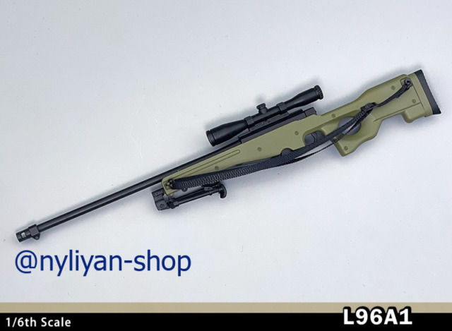 50 Caliber Sniper Rifle w/ Bipod - 1:18 Scale Weapons for 3-3/4 Inch Action  Figures