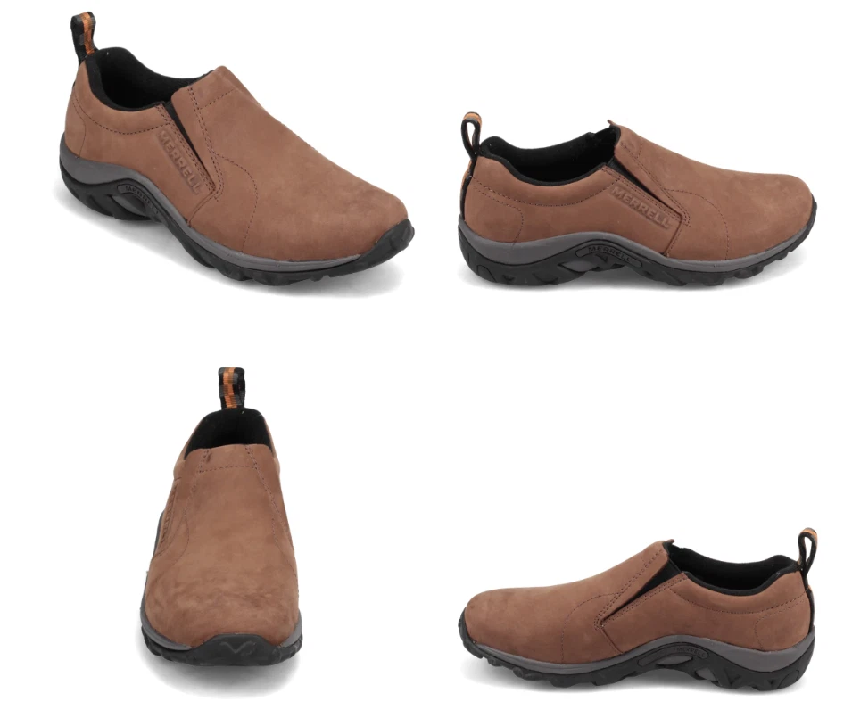 Merrell Jungle Moc Tierra Oscuro Zuecos Zapatos de Meter Mocasín Hombre US Talla - Imagen 1 de 1