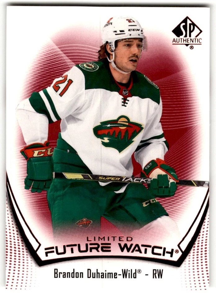 Brandon Duhaime 2021-22 SP Authentic Limited Red Future Watch Rookie #181 - Image 1 of 2