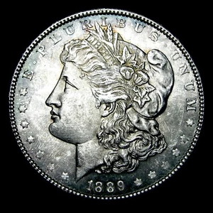 1889 Morgan Dollar Silver   ---- Gem BU+ Condition Toned Coin ---- #613X - Picture 1 of 5