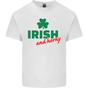Irish and Horny St Patricks Day Kids T-Shirt Boys Girls - Picture 1 of 67