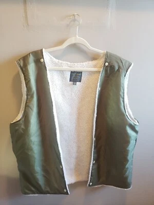Lucky Brand's Men's Open Front Vest Type L-54C Button Trim Sherpa Lining XXL - Image 1 of 4