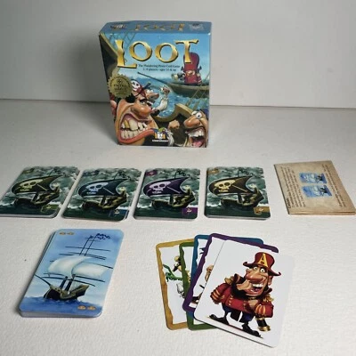 2005 Loot The Plundering Pirate Card Game Mensa GameWright Complete, Made In USA - Image 1 of 4