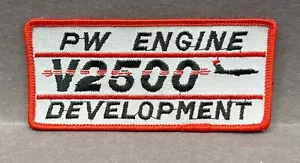 Vintage Pratt & Whitney PW Engine V2500 Development Embroidered Patch 4-1/2" - Picture 1 of 2