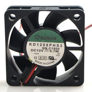 1PCS SUNON KD1205PHS3 Fans DC 12V 0.7W 2pin CPU Cooling Fan Heat sink 50*50*15mm