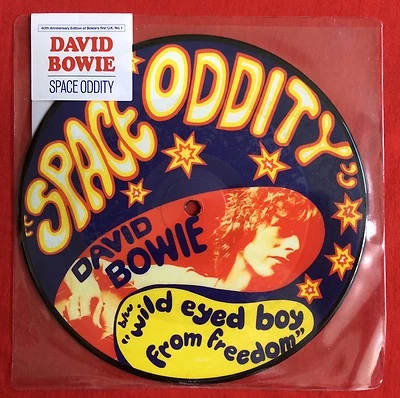 DAVID BOWIE -Space Oddity- Rare UK 40th Anniversary Picture Disc (Vinyl) Auct. - Image 1 of 2