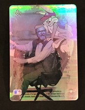 1991 UPPER DECK LOONEY TUNES COMIC BALL HOLOGRAM CHUCK JONES & BUGS BUNNY 