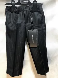 NEU $ 215 Dolce & Gabbana D&G Kinder Baby Jungen 3-6 M gestreifte Anzughose Hose - Bild 1 von 10