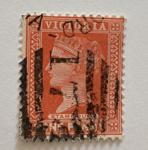 Australia - Victoria - SC # 181 Queen Victoria QV 1p Bright Rose Used 1899 - Picture 1 of 2