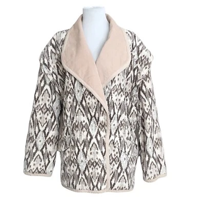 Free People Ada Jacket S Cream Velvet Corduroy Boho Quilted Cabincore Western  - Image 1 of 4