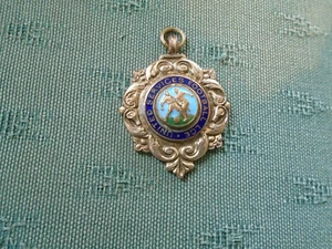 1955 - 56 UNITED SERVICES FOOTBALL LEAGUE PORTSMOUH ENAMEL MEDAL DIV 2 WINNERS - Picture 1 of 2