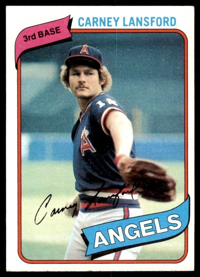 1980 TOPPS CARNEY LANSFORD . CALIFORNIA ANGELS #337 - Image 1 of 2