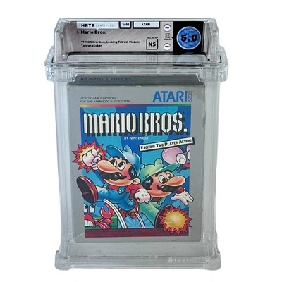 Atari 5200 Mario Bros WATA 5.0 Silver Box Graded - Wata Error, see description - Image 1 of 4
