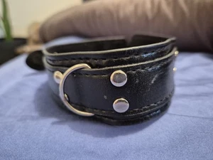Leather Dog Collar Kink Fantasy Wear - Picture 1 of 3