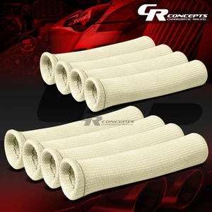 X8 6" BUJÍA CABLE BOTA ALTO CALOR PROTECTOR FUNDA/CUBIERTA 8 CILINDROS BLANCO - Imagen 1 de 4