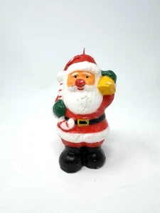 Vintage Weihnachtsmann geformte Kerze Wachs Form Urlaub Weihnachten 5,5" - Bild 1 von 6