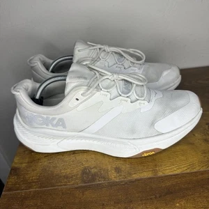Hoka One One Transport Trail Running Shose Hiking Mens Size 11.5 D White - Picture 1 of 6