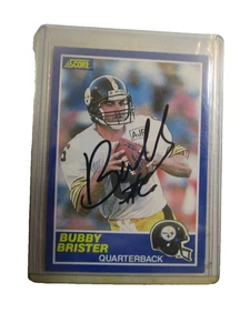 SIGNED AUTOGRAPHED 1989 Score Bubby Brister Pittsburgh Steelers #11 - Picture 1 of 1