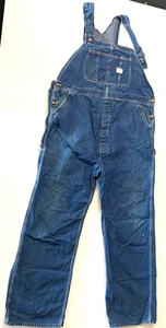 Vintage Big Mac Latzhose Union Made Sanforized Square Bak Blau Denim XXL - Bild 1 von 11