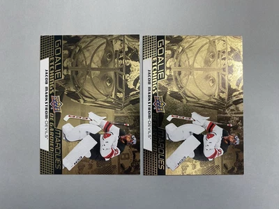 2 cards 2025-26 Tim Hortons Goalie Etchings Jacob Markstrom New Jersey Devils - Image 1 of 3