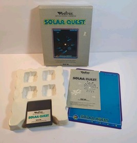 Solar Quest (Vectrex, 1982) Complete In Box w/ Overlay, Manual, Tray CIB Tested