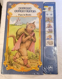 1992 Puss in Boots Sight N Sound/Golden Sound Electronic Storybook NEW SEALED - Imagen 1 de 5