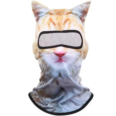 3PACK 3D Cat Ski Sheisty Face Mask with Ears, Suitable for Music Festivals,Raves - Image 1 of 4