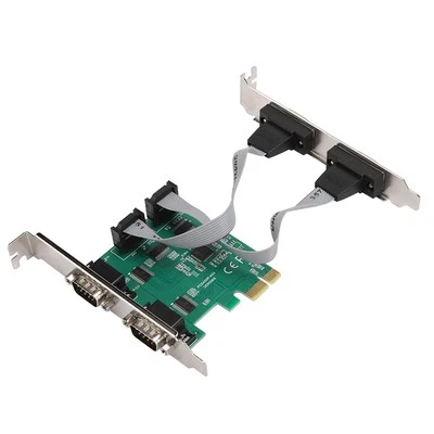 Expansion Card Adapter Converter Pci E Rs232 4 Port Serial Port 2.5Gb S Fu BUU - Image 1 of 4