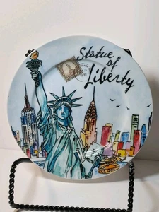 🗽Statue Of Liberty By Emma Lazarus "The New Colossus" 7 Inch Porcelain Plate🗽 - Picture 1 of 8
