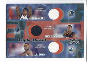 2004-05 Topps Luxury Box Triple Threat Relics Devin Harris/A. Emmett/J.R.Smith - Picture 1 of 2